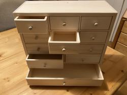Petit meuble de rangement 12 tiroirs en bois